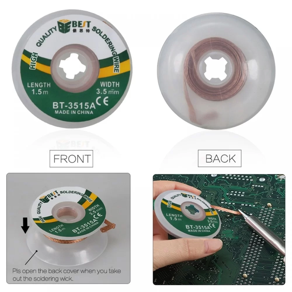 Picture of BEST-3515A  3.5mm Desoldering Braid Solder Wire